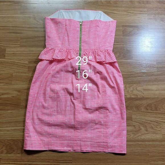 Lilly Pulitzer Fiesta Gingham Dress 2 - Picture 3 of 8